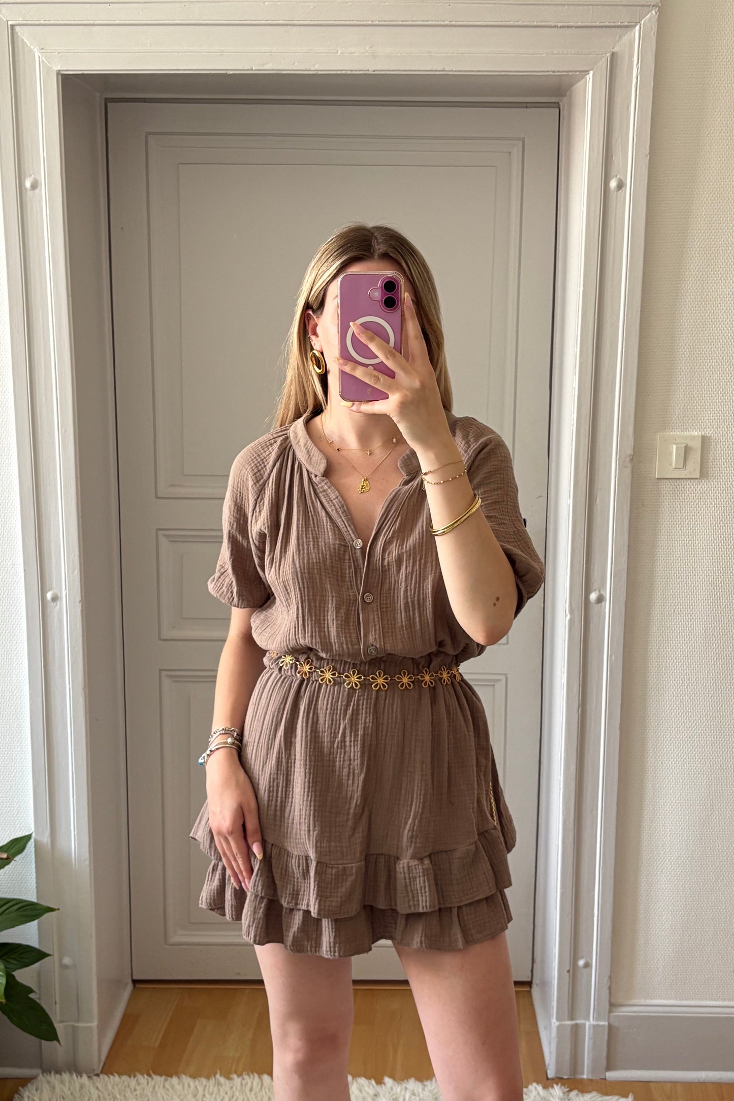 Combi-short Champagne