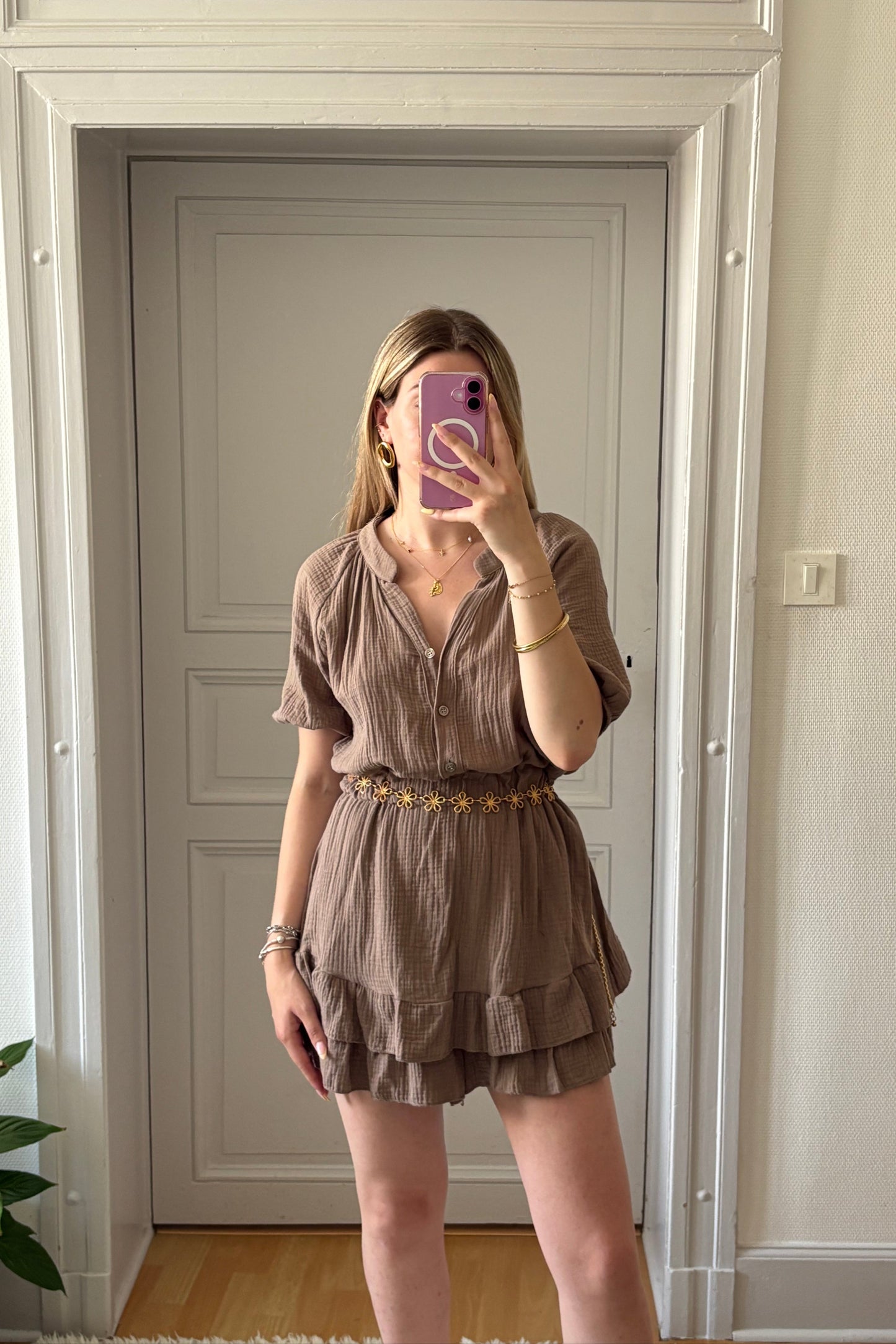 Combi-short Champagne