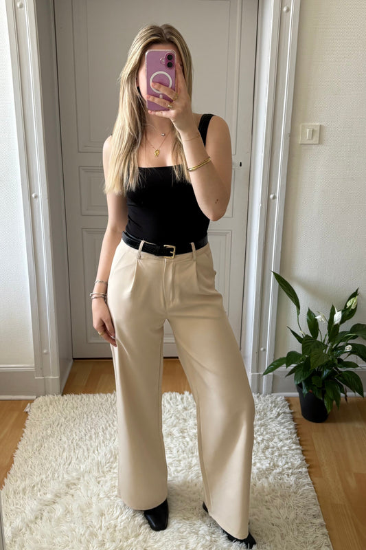 Pantalon beige Oxane