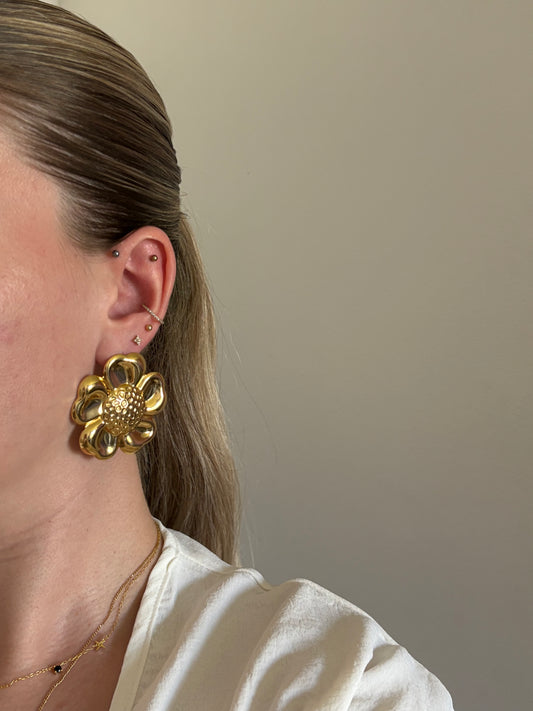Boucles d'oreilles Fleur